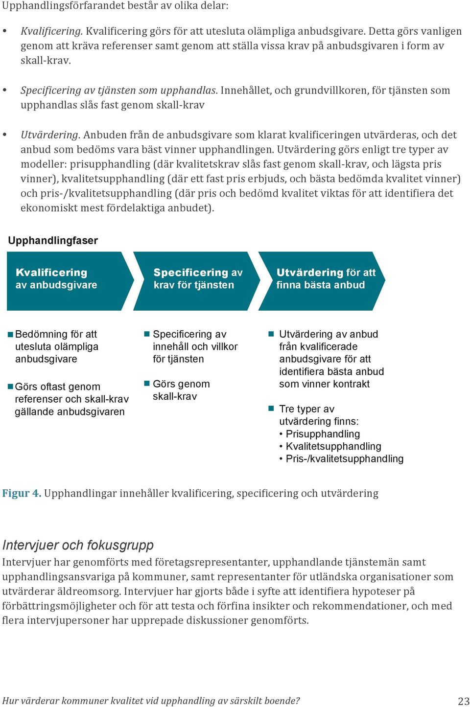 Innehållet, och grundvillkoren, för tjänsten som upphandlas slås fast genom skall- krav Utvärdering.