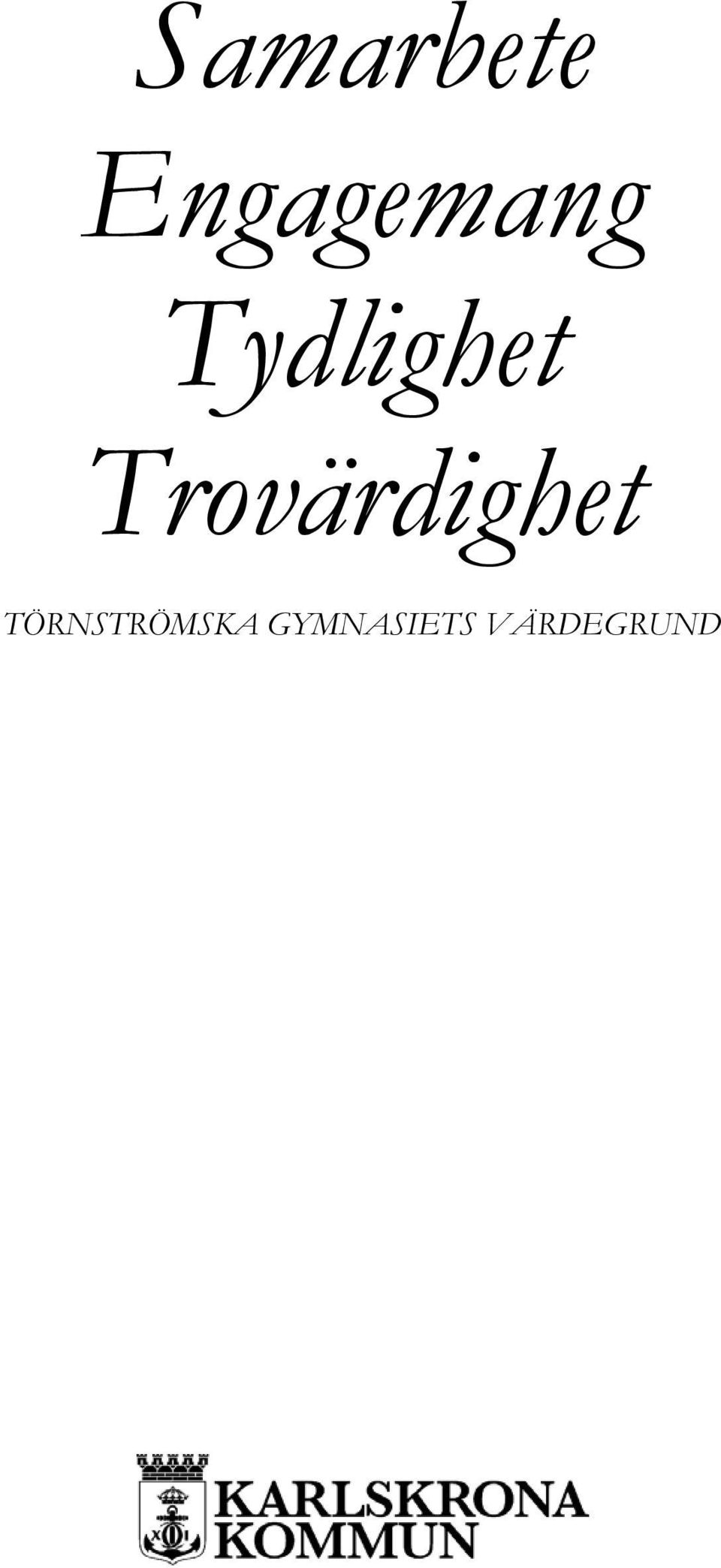 Tydlighet