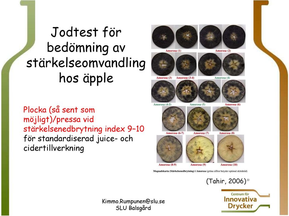 vid stärkelsenedbrytning index 9 10 för