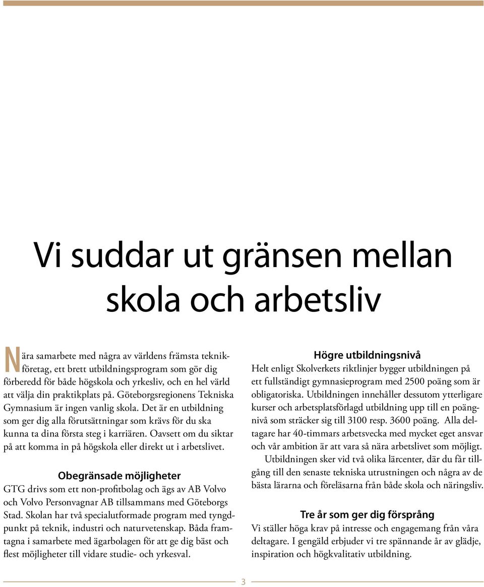 Det är en utbildning som ger dig alla förutsättningar som krävs för du ska kunna ta dina första steg i karriären. Oavsett om du siktar på att komma in på högskola eller direkt ut i arbetslivet.