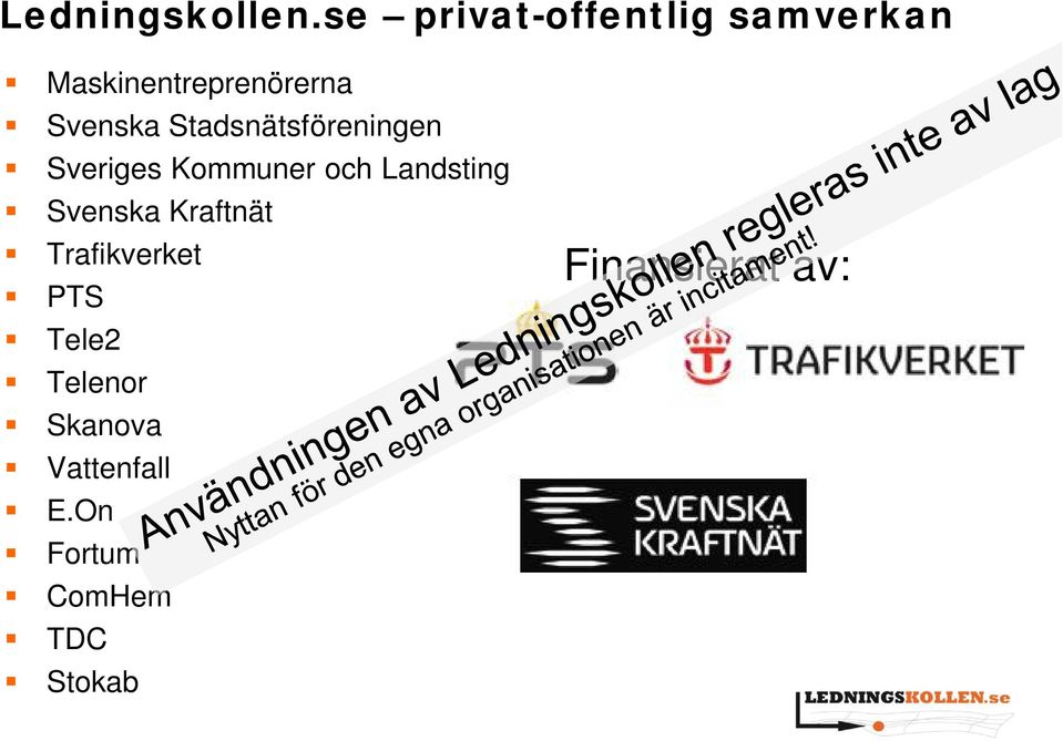 Stadsnätsföreningen Sveriges Kommuner och Landsting Svenska