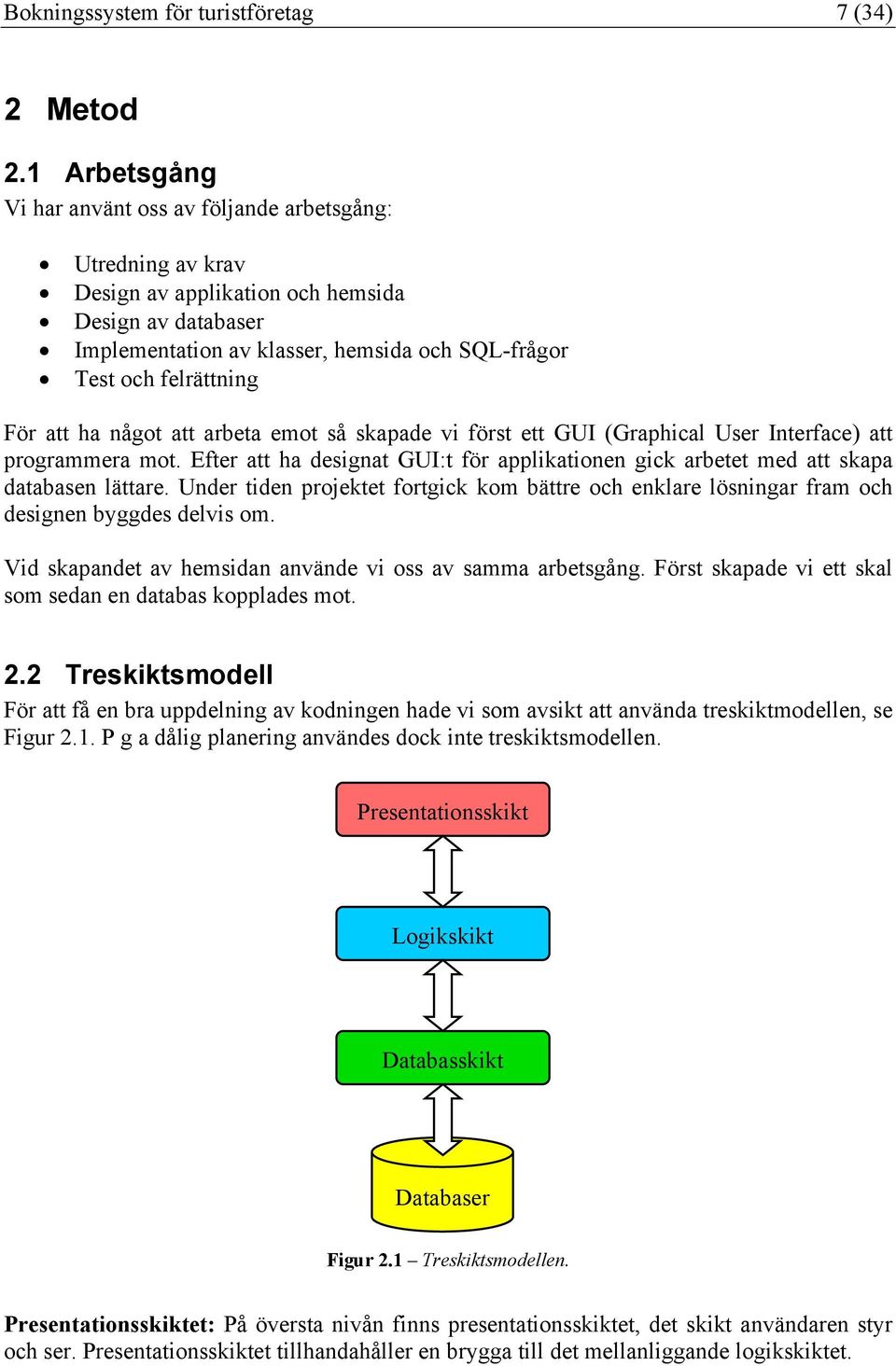 För att ha något att arbeta emot så skapade vi först ett GUI (Graphical User Interface) att programmera mot. Efter att ha designat GUI:t för applikationen gick arbetet med att skapa databasen lättare.