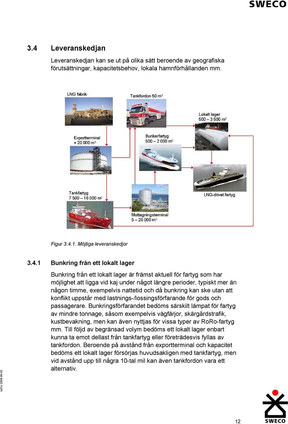 bunkring kan ske utan att konflikt uppstår med lastnings-/lossingsförfarande för gods och passagerare.