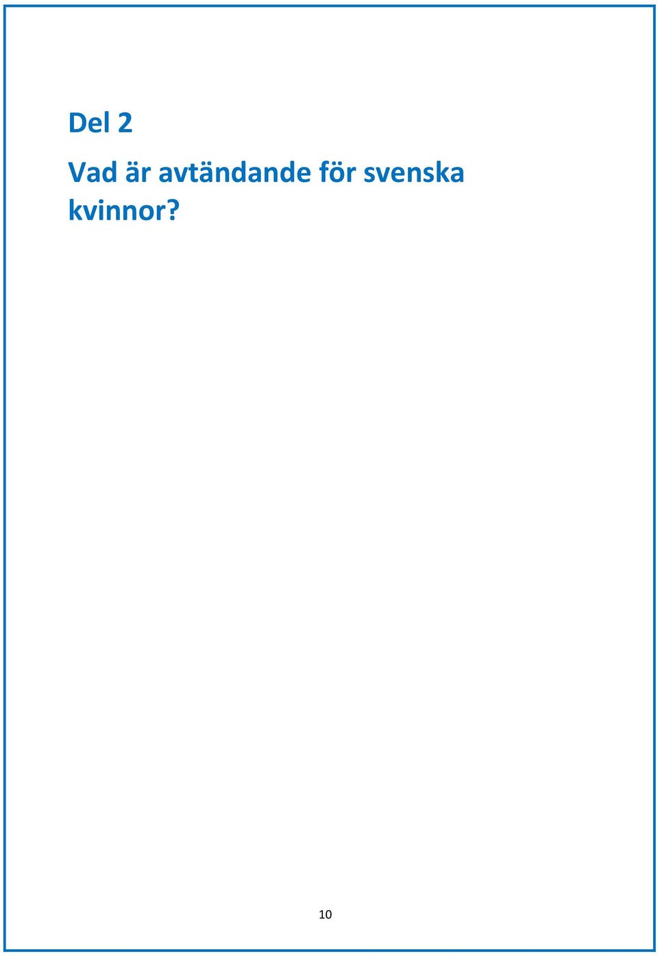 avtändande