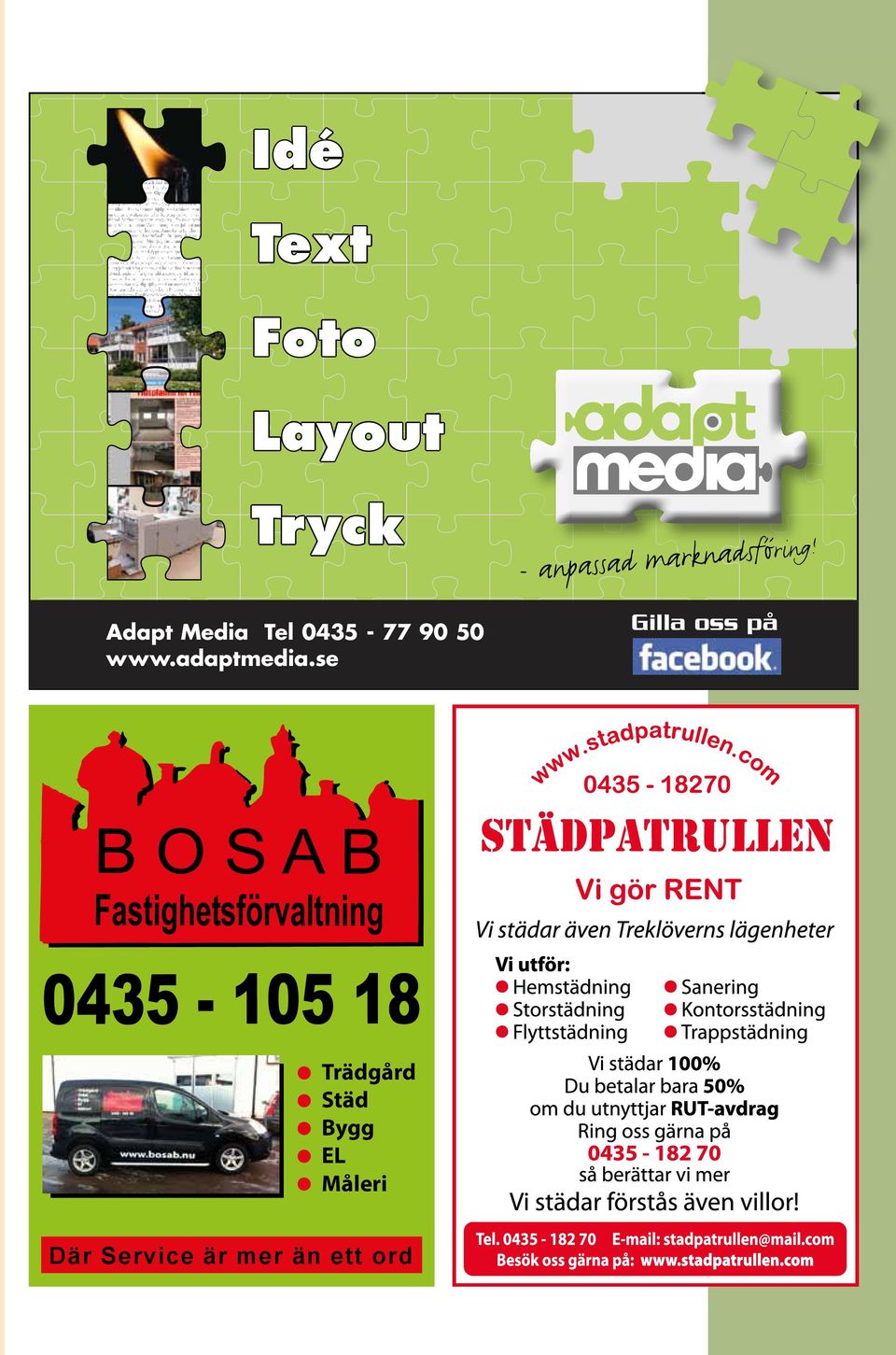 Adapt Media Tel 0435-77 90 50 www.