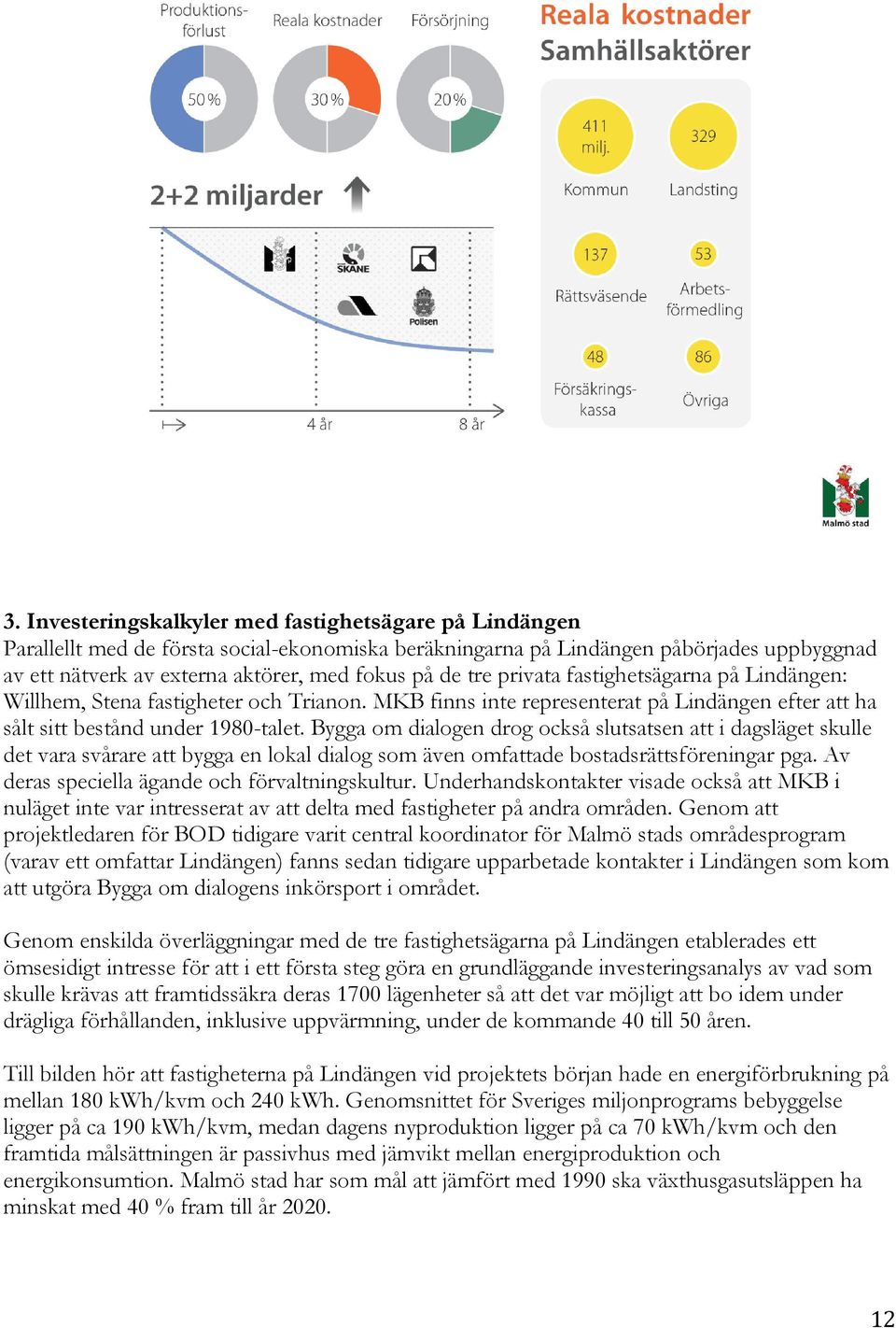 Bygga om dialogen drog också slutsatsen att i dagsläget skulle det vara svårare att bygga en lokal dialog som även omfattade bostadsrättsföreningar pga.