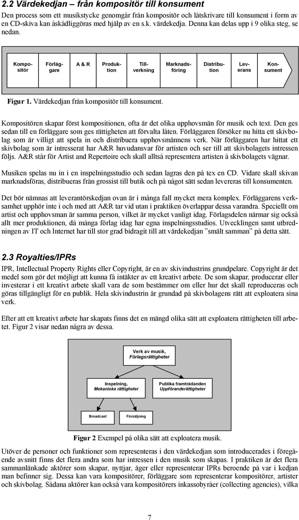 Kompositören skapar först kompositionen, ofta är det olika upphovsmän för musik och text. Den ges sedan till en förläggare som ges rättigheten att förvalta låten.