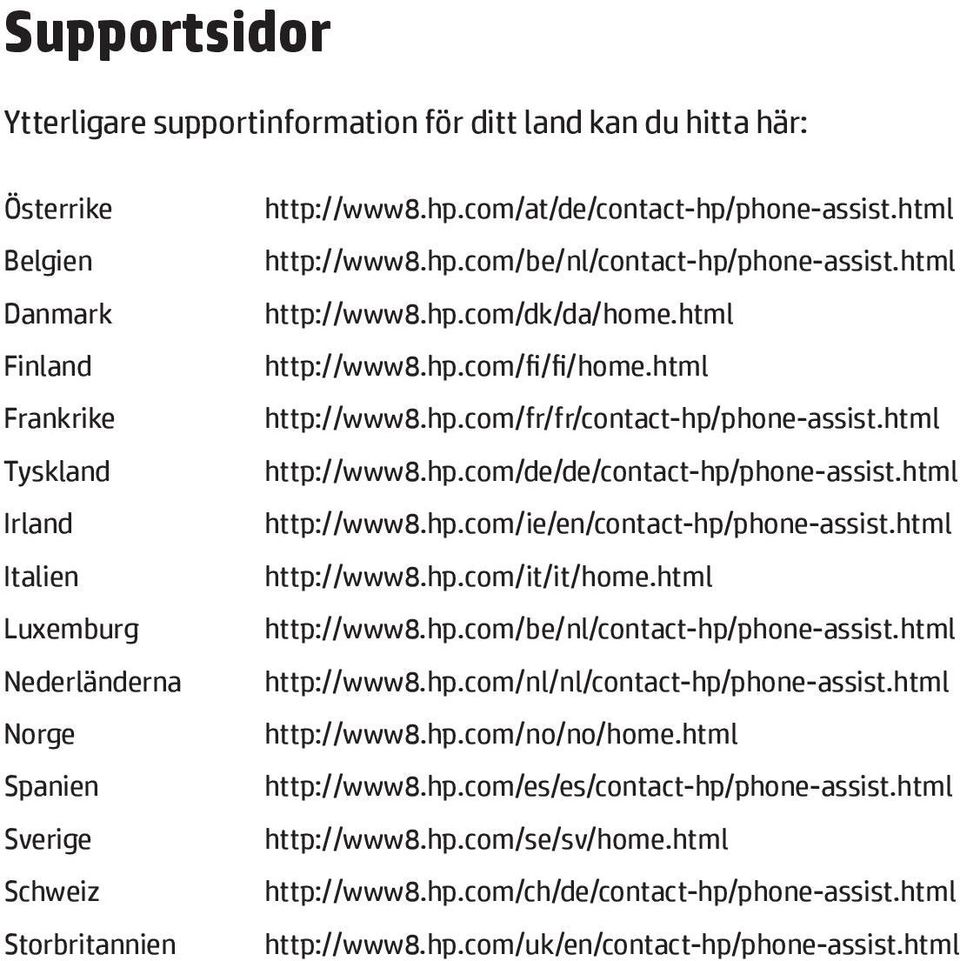 html http://www8.hp.com/fr/fr/contact-hp/phone-assist.html http://www8.hp.com/de/de/contact-hp/phone-assist.html http://www8.hp.com/ie/en/contact-hp/phone-assist.html http://www8.hp.com/it/it/home.