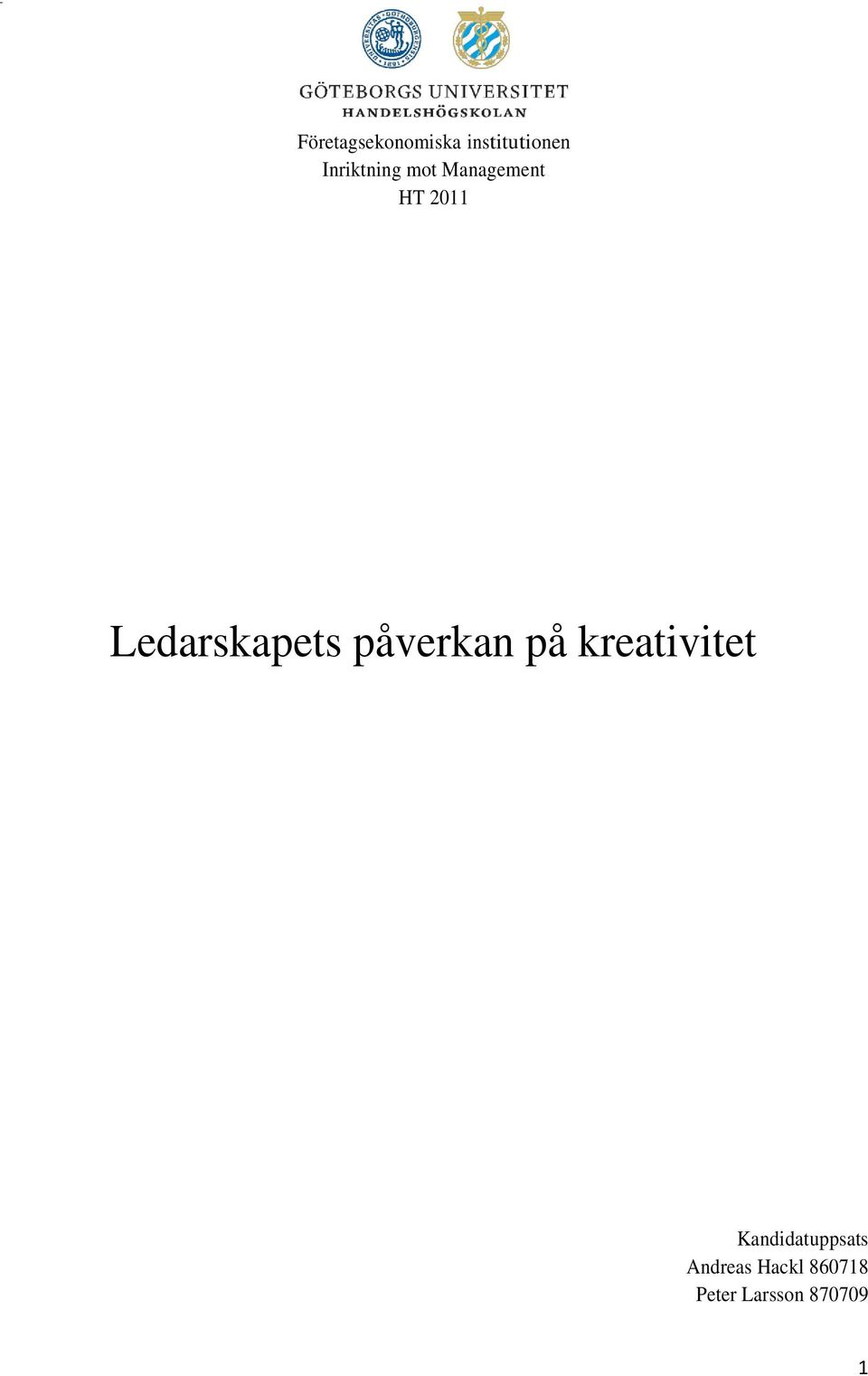 Ledarskapets påverkan på kreativitet