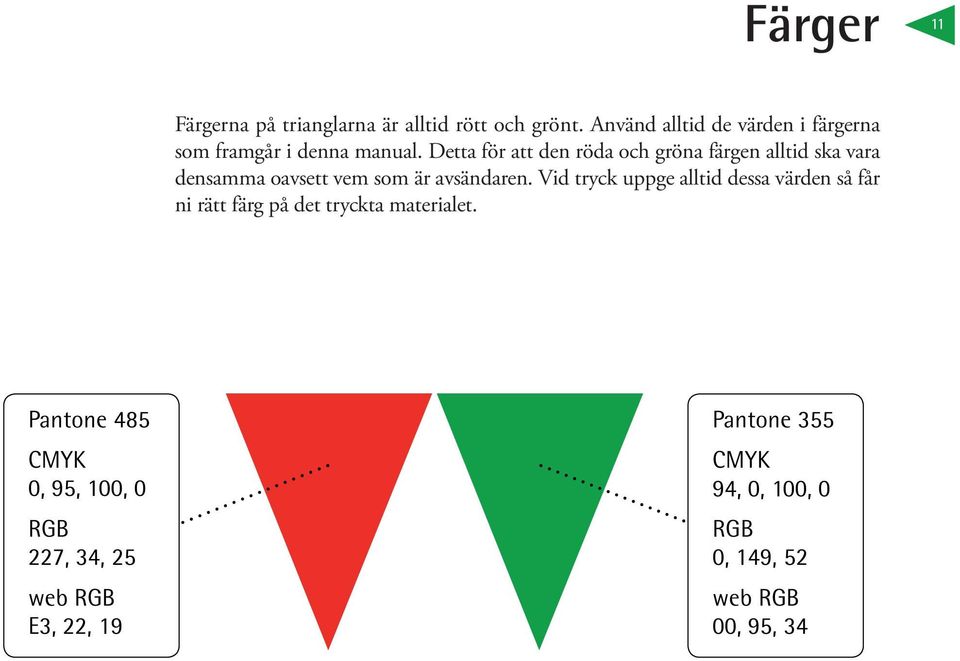 Vid tryck uppge alltid dessa värden så får ni rätt färg på det tryckta materialet. Färgerna i varumärket Västervik skapar tydlig kontrast.