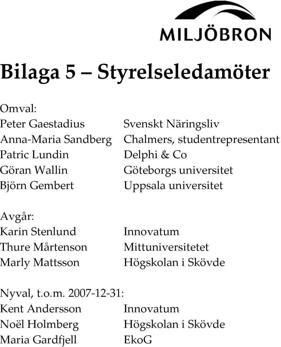 studentrepresentant Delphi & Co Göteborgs universitet Uppsala universitet Innovatum Mittuniversitetet