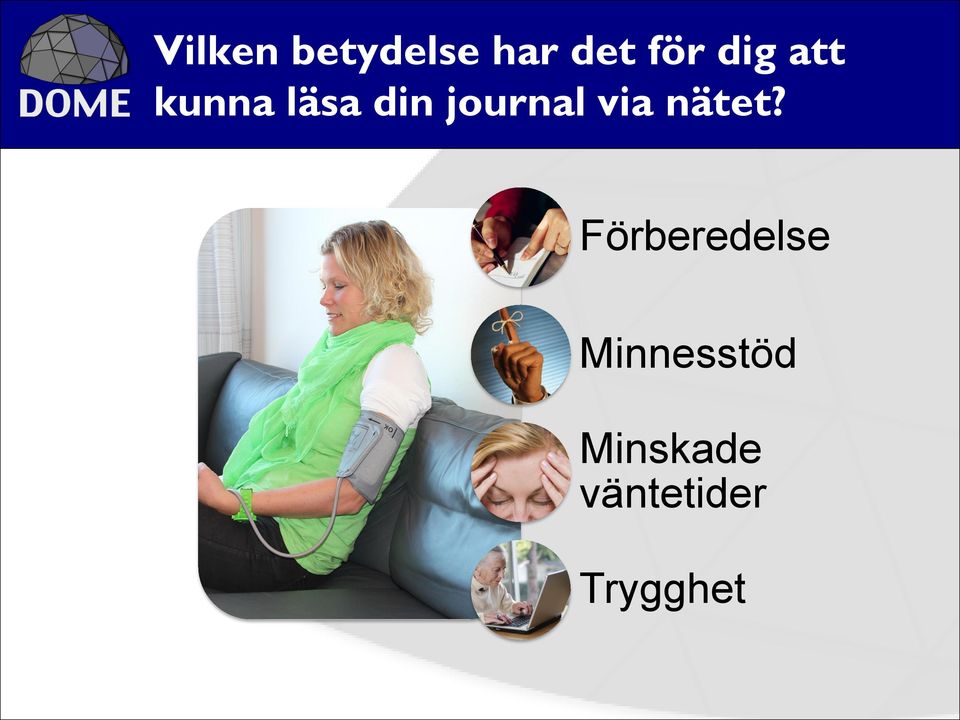 via nätet?