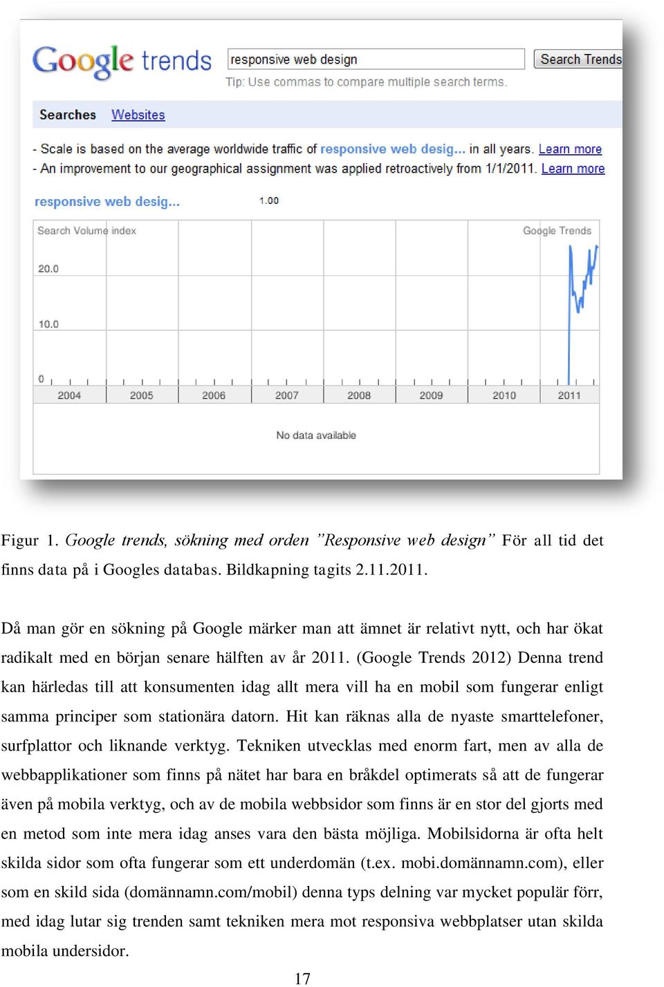 (Google Trends 2012) Denna trend kan härledas till att konsumenten idag allt mera vill ha en mobil som fungerar enligt samma principer som stationära datorn.