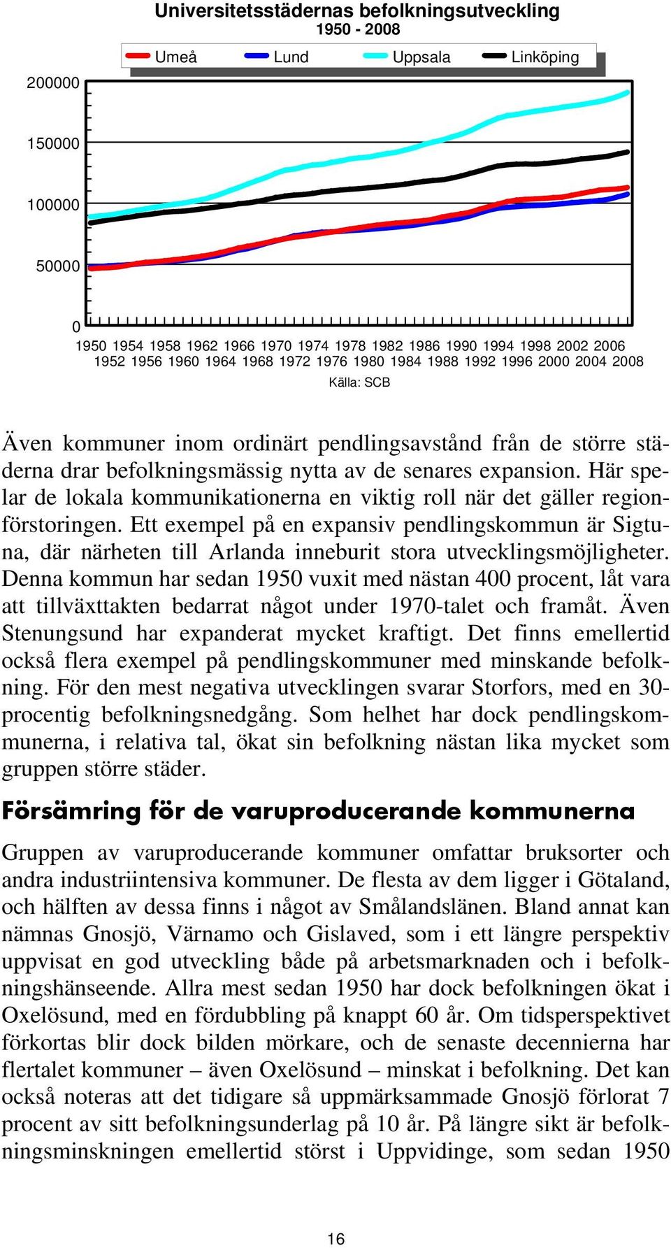 Här spelar de lokala kommunikationerna en viktig roll när det gäller regionförstoringen.