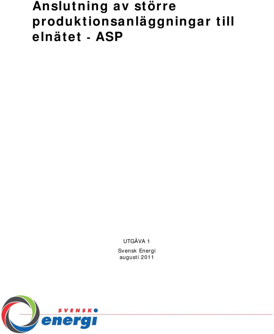 till elnätet - ASP