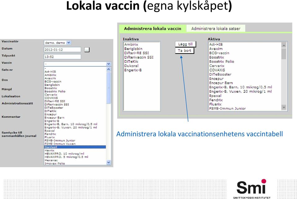 Administrera lokala