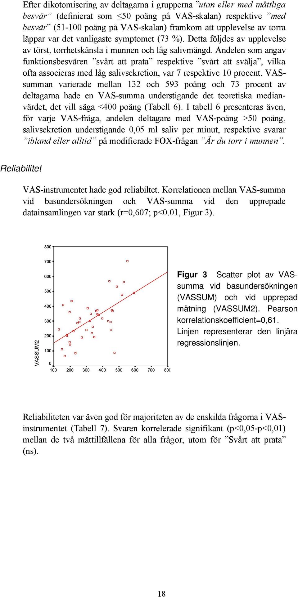 Andelen som angav funktionsbesvären svårt att prata respektive svårt att svälja, vilka ofta associeras med låg salivsekretion, var 7 respektive 10 procent.