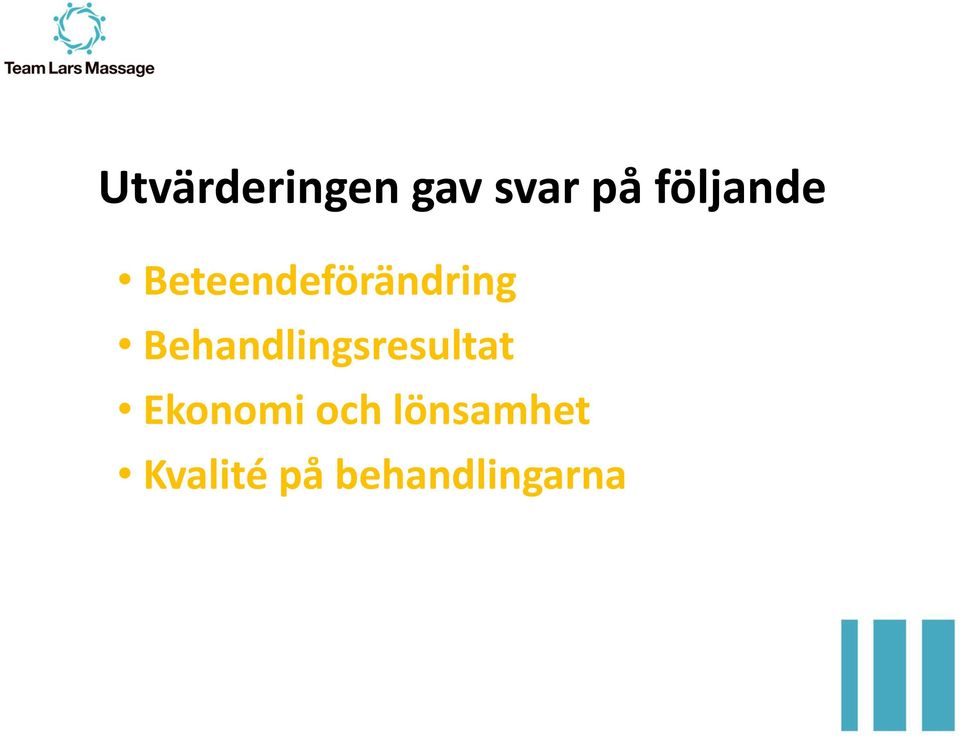 Behandlingsresultat Ekonomi