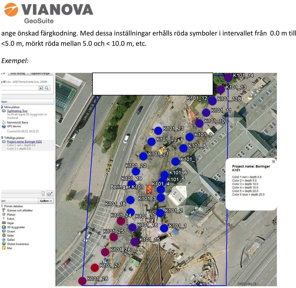 symboler i intervallet från 0.