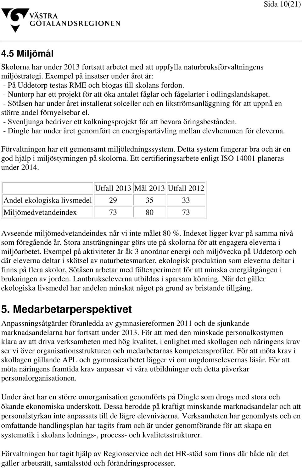 - Sötåsen har under året installerat solceller och en likströmsanläggning för att uppnå en större andel förnyelsebar el. - Svenljunga bedriver ett kalkningsprojekt för att bevara öringsbestånden.