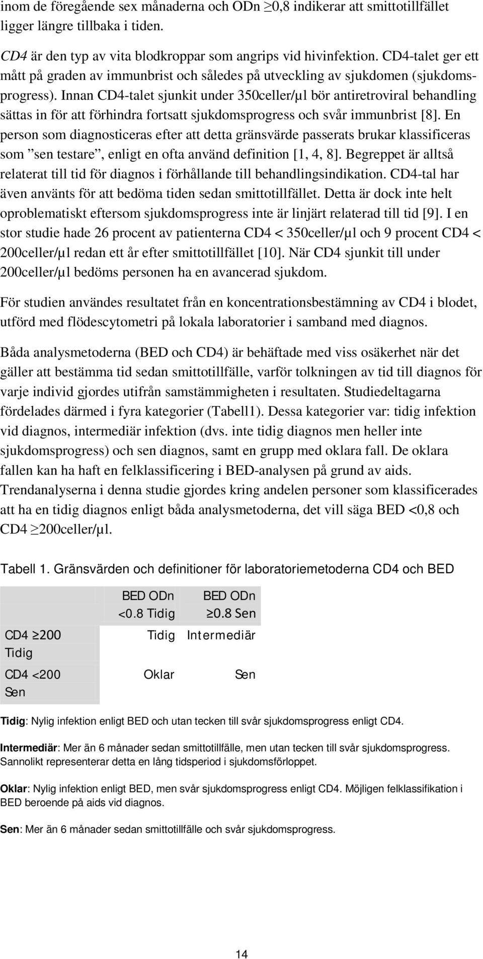 Innan CD4-talet sjunkit under 350celler/µl bör antiretroviral behandling sättas in för att förhindra fortsatt sjukdomsprogress och svår immunbrist [8].