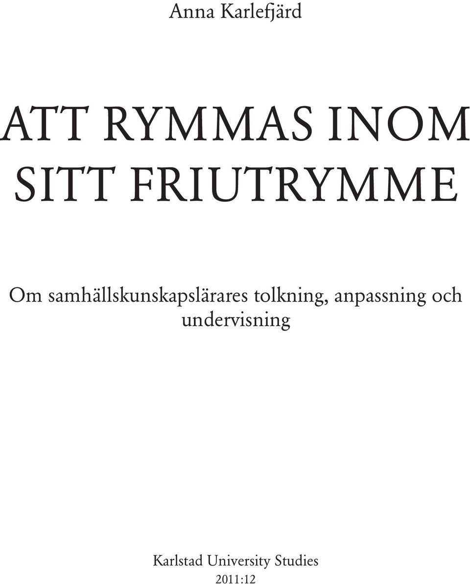 samhällskunskapslärares tolkning,