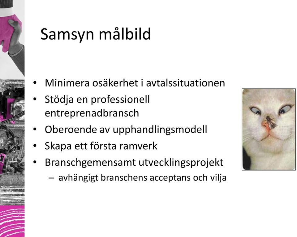 upphandlingsmodell Skapa ett första ramverk