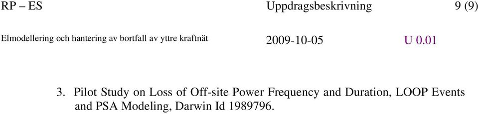 Power Frequency and Duration, LOOP