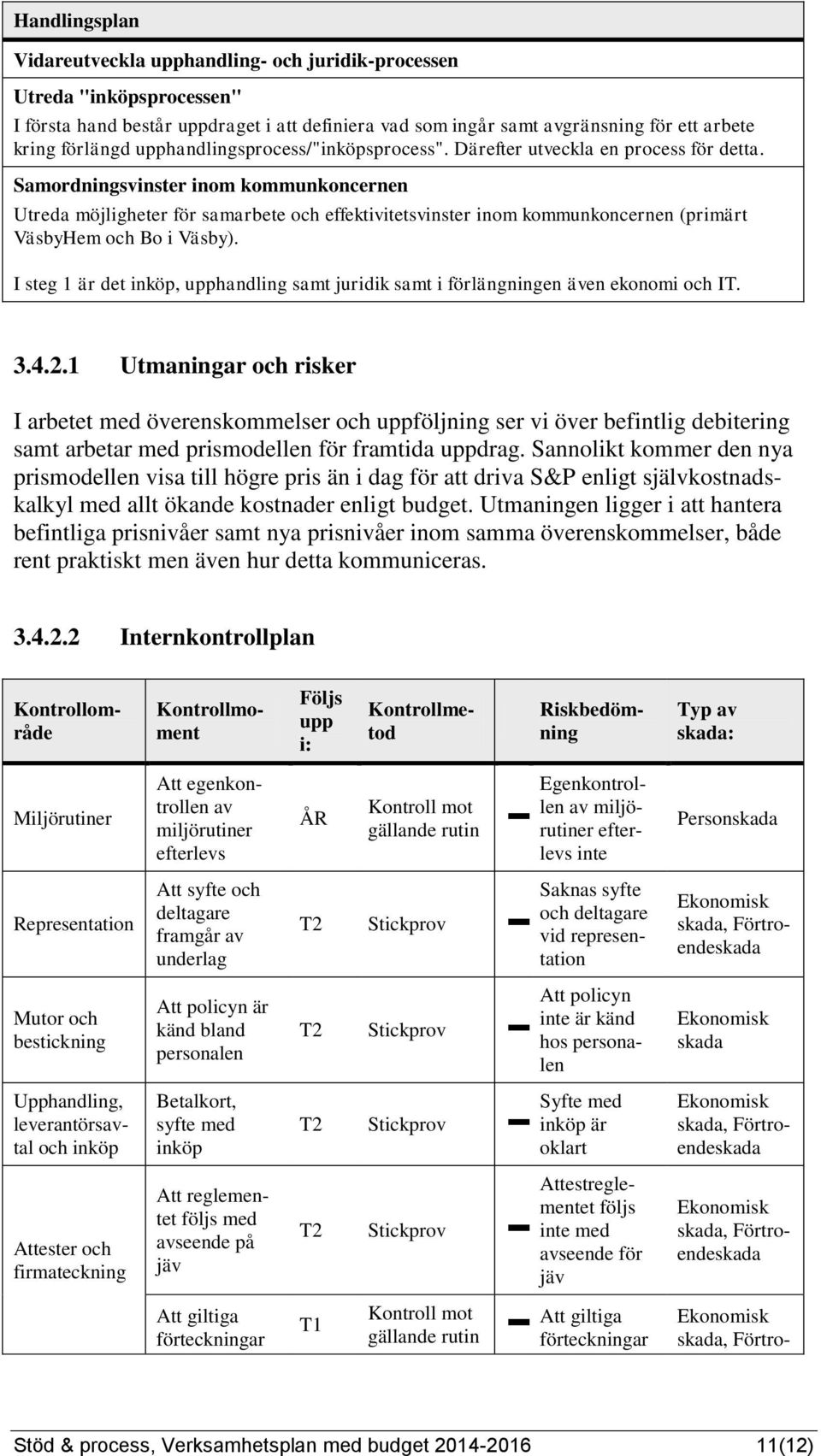 Samordningsvinster inom kommunkoncernen Utreda möjligheter för samarbete och effektivitetsvinster inom kommunkoncernen (primärt VäsbyHem och Bo i Väsby).