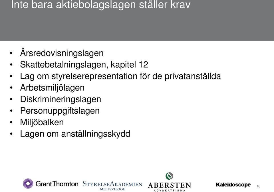 styrelserepresentation för de privatanställda