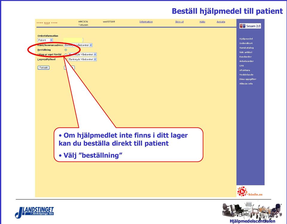 finns i ditt lager kan du