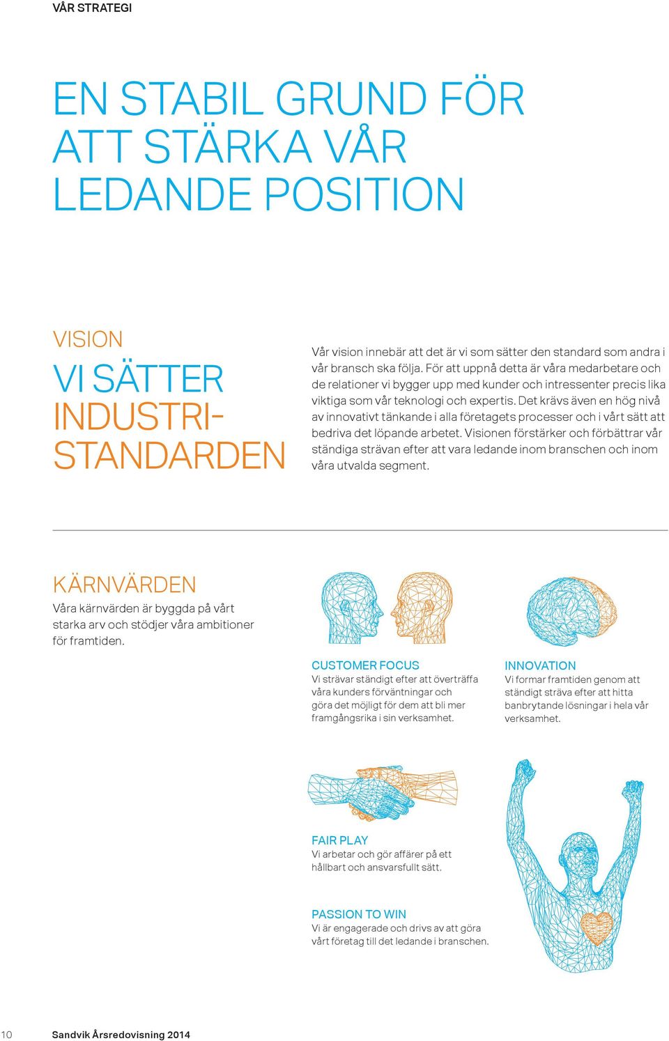 Det krävs även en hög nivå av innovativt tänkande i alla företagets processer och i vårt sätt att bedriva det löpande arbetet.