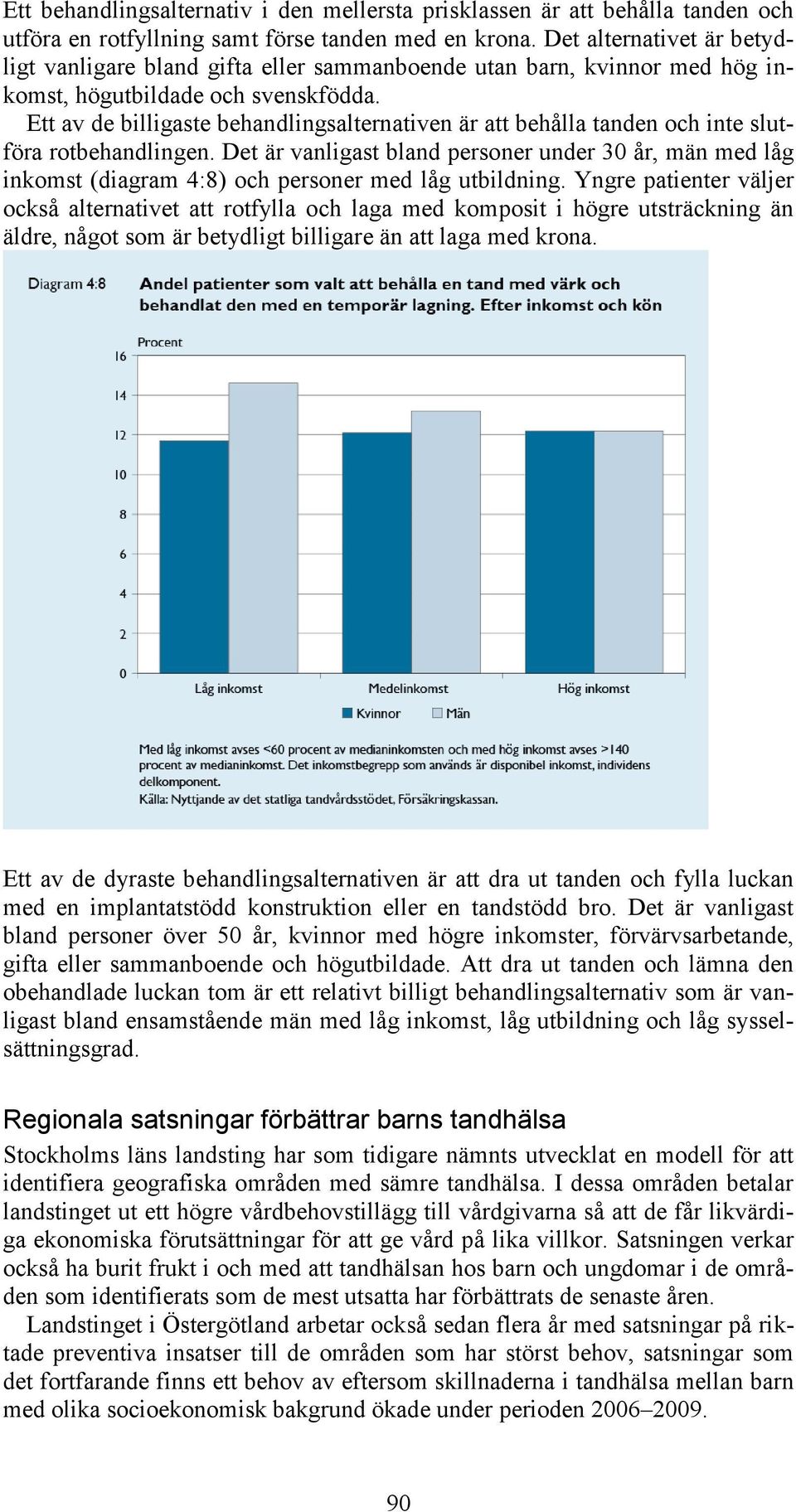 Ett av de billigaste behandlingsalternativen är att behålla tanden och inte slutföra rotbehandlingen.