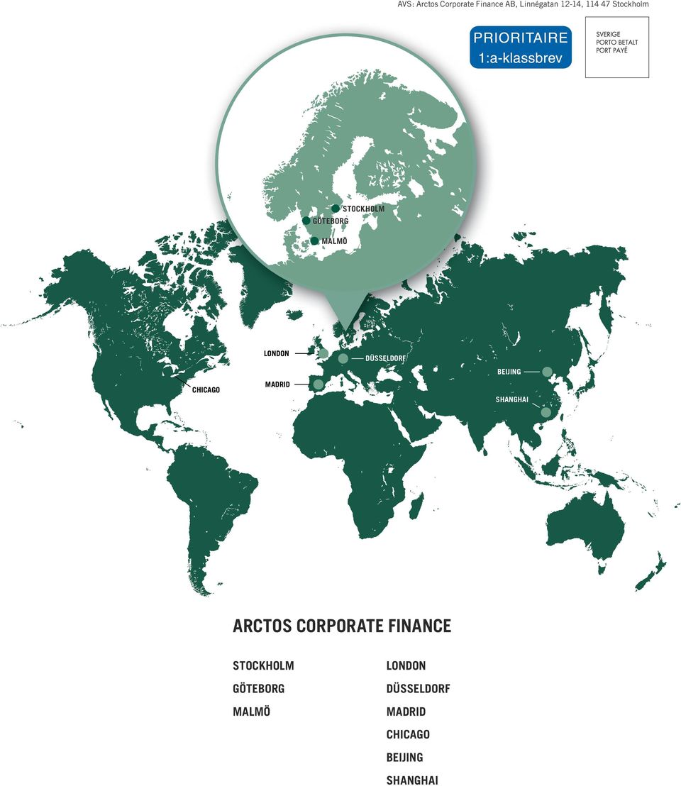 MADRID DÜSSELDORF BEIJING SHANGHAI ARCTOS CORPORATE FINANCE