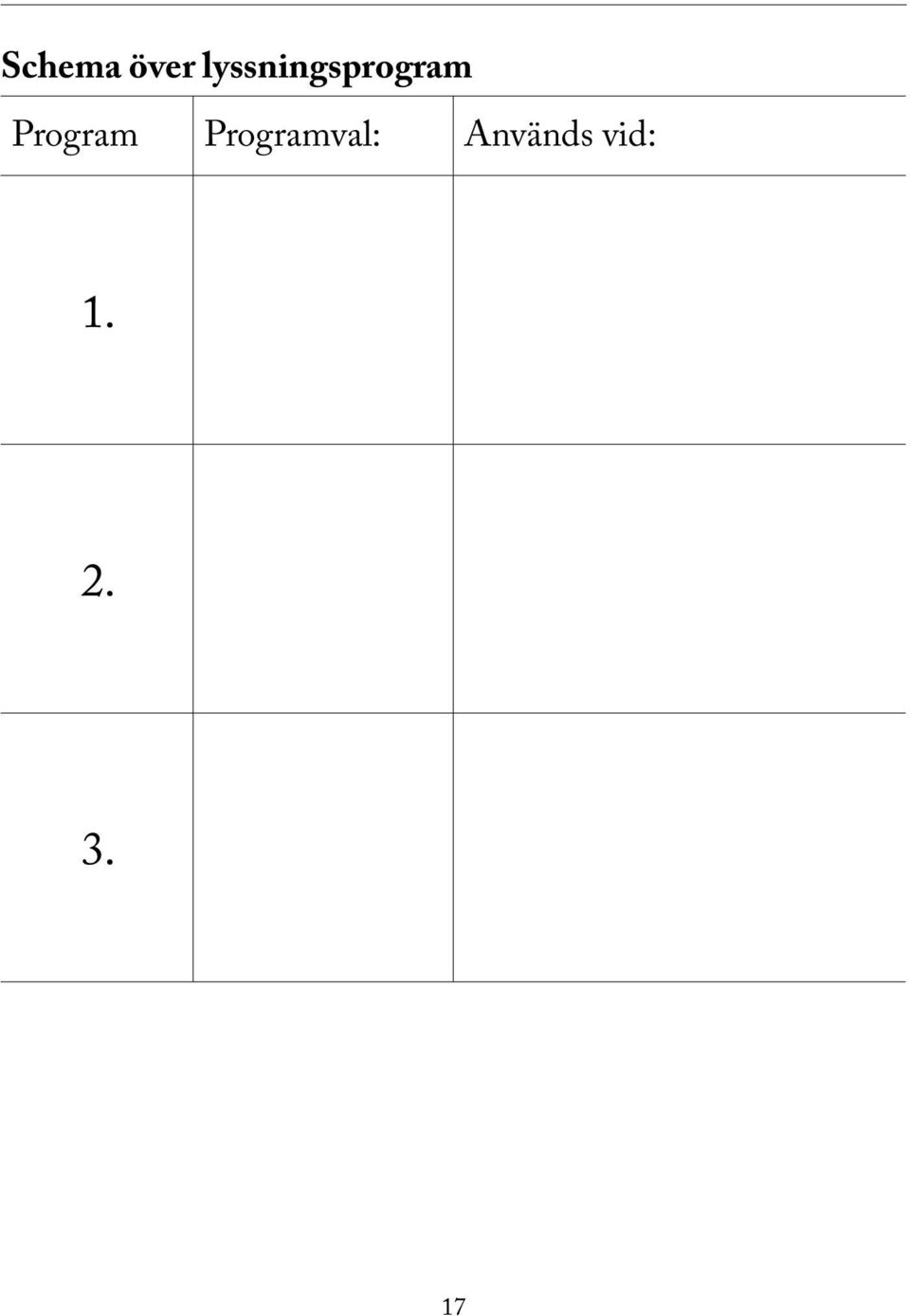 Program