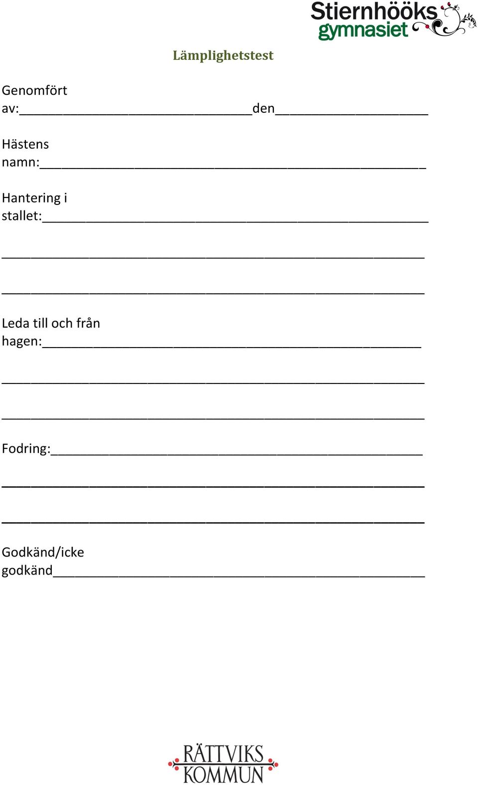 stallet: Leda till och från