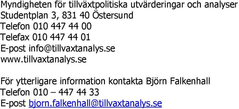 info@tillvaxtanalys.