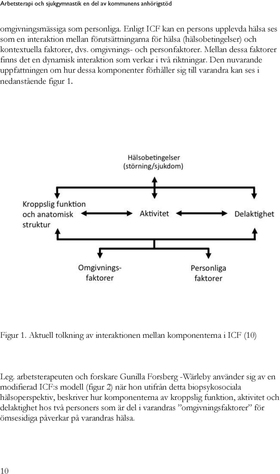 Mellan dessa faktorer finns det en dynamisk interaktion som verkar i två riktningar. Den nuvarande uppfattningen om hur dessa komponenter förhåller sig till varandra kan ses i nedanstående figur 1.