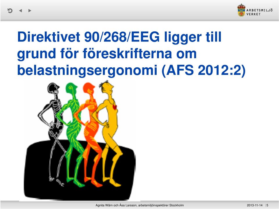 (AFS 2012:2) Agnita Wärn och Åsa Larsson,