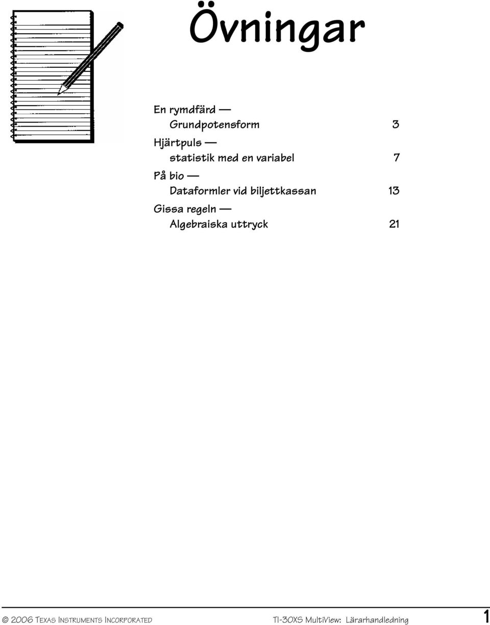 biljettkassan 13 Gissa regeln Algebraiska uttryck 21