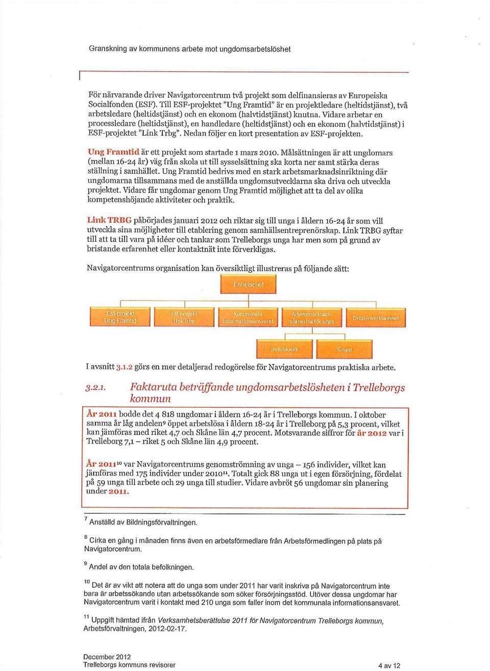 Vidare arbetar en processledare (heltidstjänst), en handledare (heltidstjänst) och en ekonom (halvtidstjänst) i ESF-projektet "Link Trbg". Nedan följer en kort presentation av ESF-projekten.