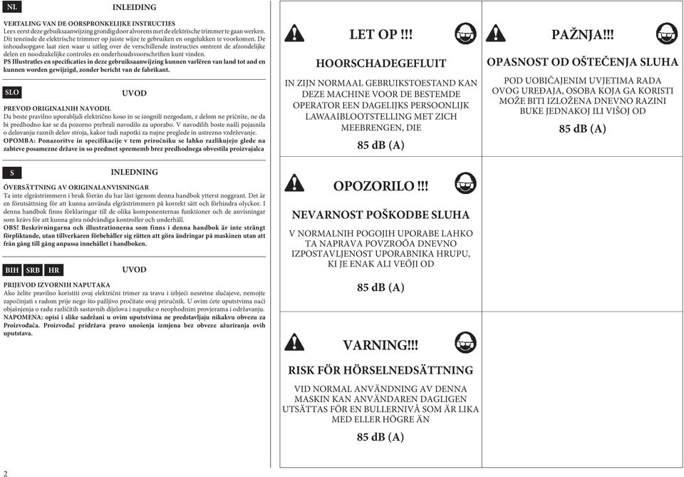 De inhoudsopgave laat zien waar u uitleg over de verschillende instructies omtrent de afzondelijke delen en noodzakelijke controles en onderhoudsvoorschriften kunt vinden.