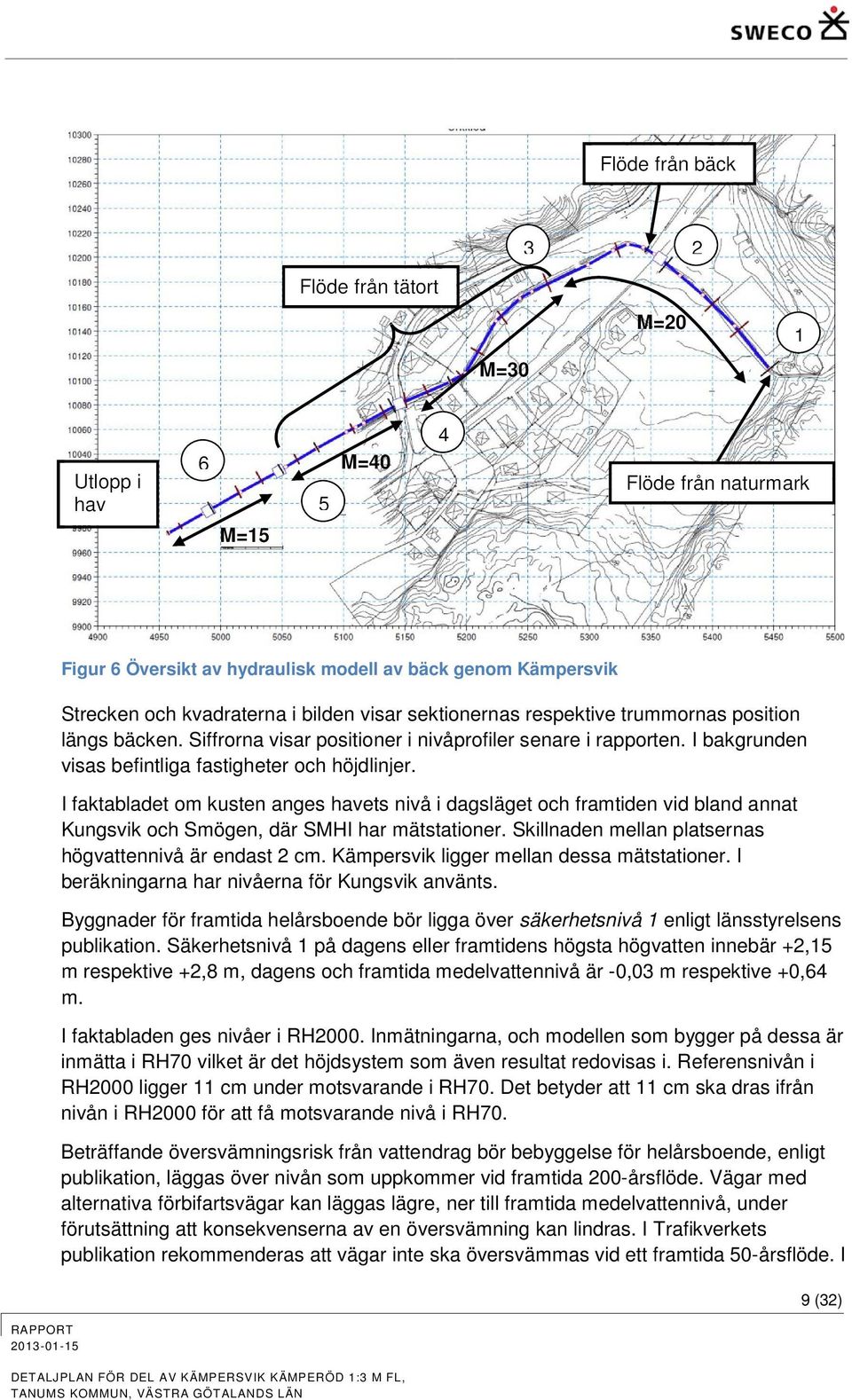 I faktabladet om kusten anges havets nivå i dagsläget och framtiden vid bland annat Kungsvik och Smögen, där SMHI har mätstationer. Skillnaden mellan platsernas högvattennivå är endast 2 cm.