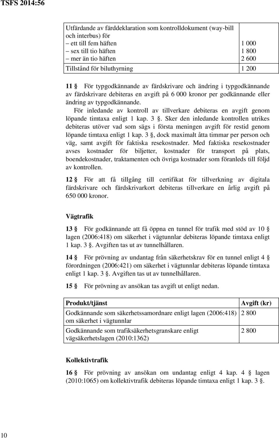 För inledande av kontroll av tillverkare debiteras en avgift genom löpande timtaxa enligt 1 kap. 3.