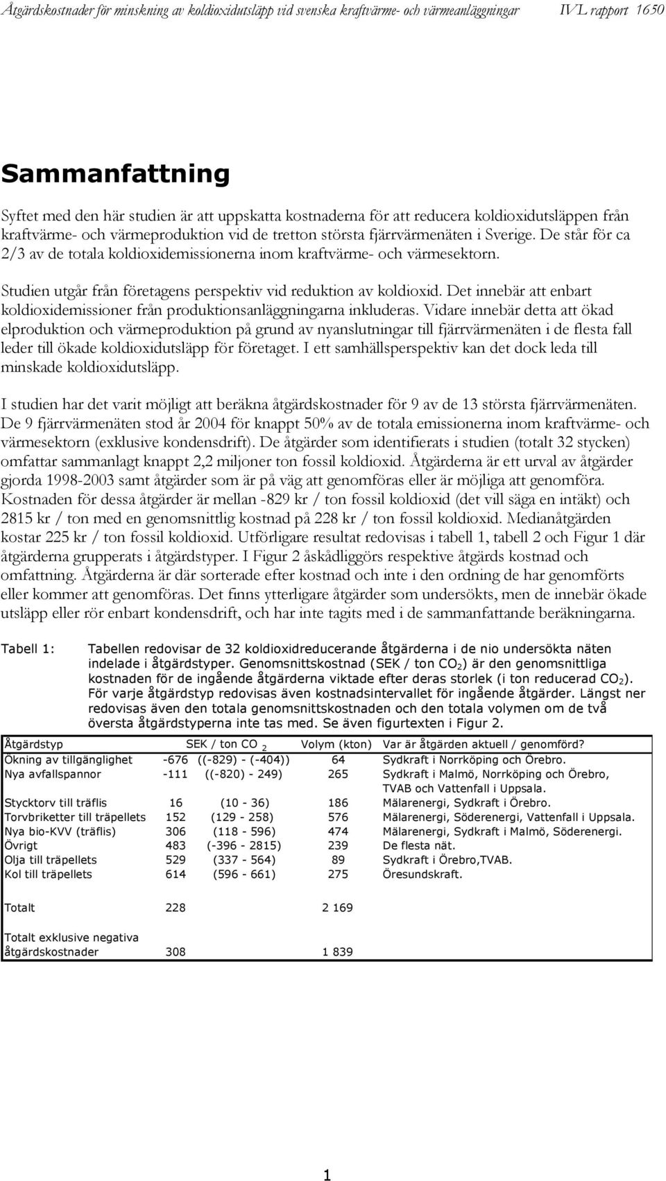 Det innebär att enbart koldioxidemissioner från produktionsanläggningarna inkluderas.