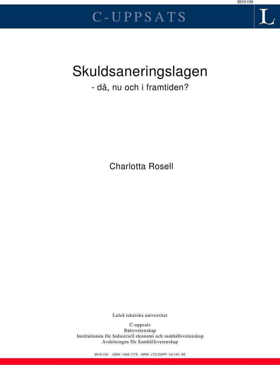 Institutionen för Industriell ekonomi och samhällsvetenskap