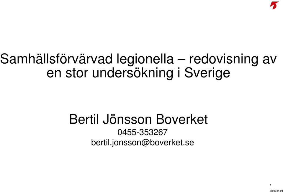Sverige Bertil Jönsson Boverket