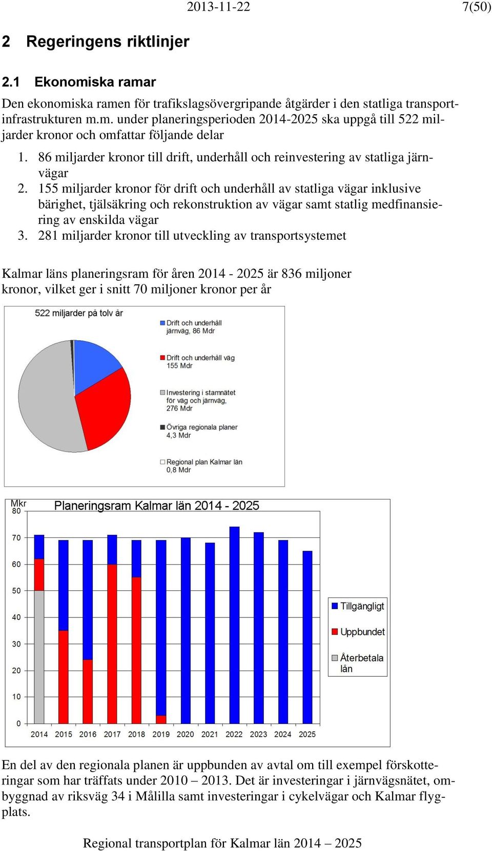 155 miljarder kronor för drift och underhåll av statliga vägar inklusive bärighet, tjälsäkring och rekonstruktion av vägar samt statlig medfinansiering av enskilda vägar 3.