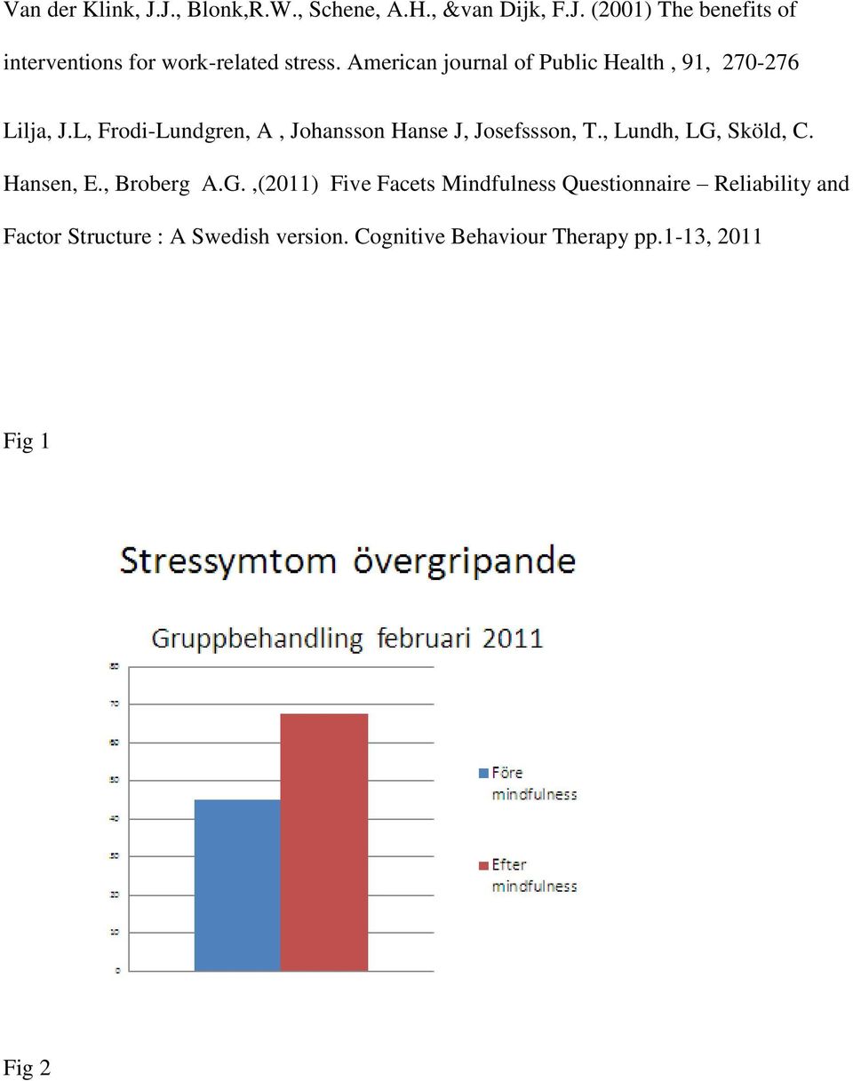 L, Frodi-Lundgren, A, Johansson Hanse J, Josefssson, T., Lundh, LG,