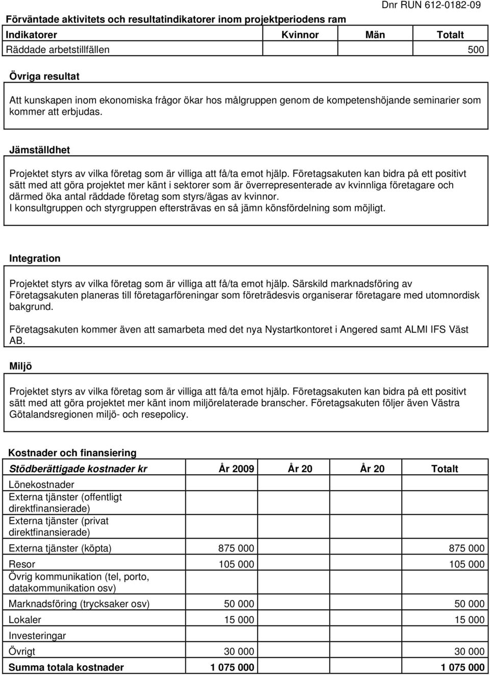 Företagsakuten kan bidra på ett positivt sätt med att göra projektet mer känt i sektorer som är överrepresenterade av kvinnliga företagare och därmed öka antal räddade företag som styrs/ägas av